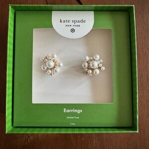 Kate Spade for Target Pearl and Gold Earrings